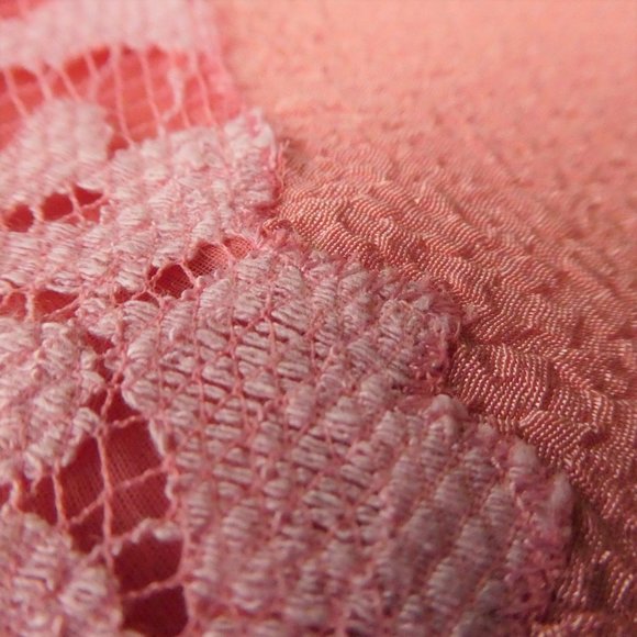 Vintage Victorias Secret Lingerie Chemise Cami Ruffle Sheer Peach Lace S - Picture 5 of 8